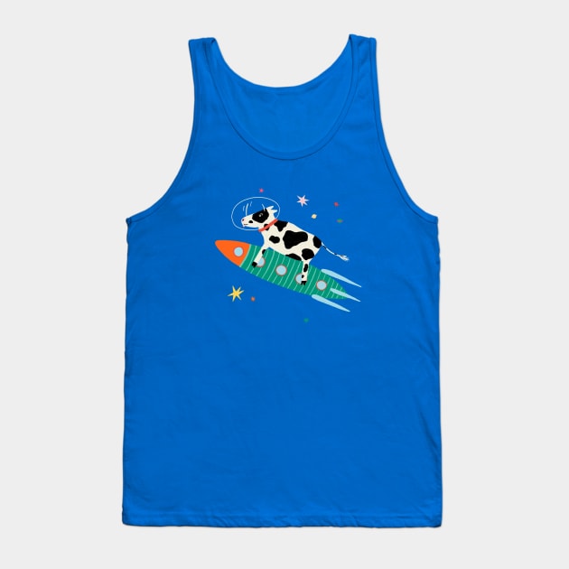 Cow in Space Tank Top by Das Brooklyn